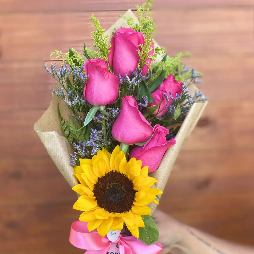 Buque com rosas Pink Floricultura em florianopolis