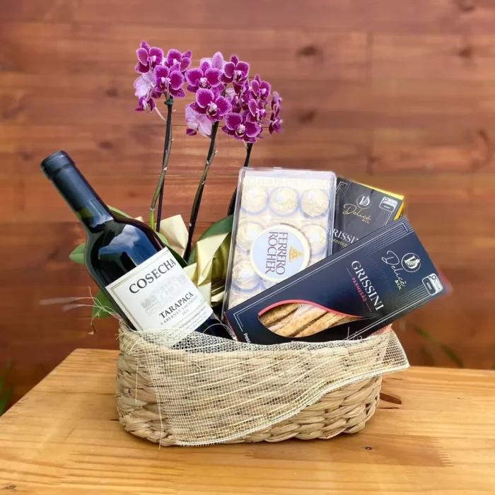 cestas com vinho