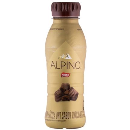 Bebida Láctea Sabor Chocolate Alpino Nestlé Garrafa 280ml
